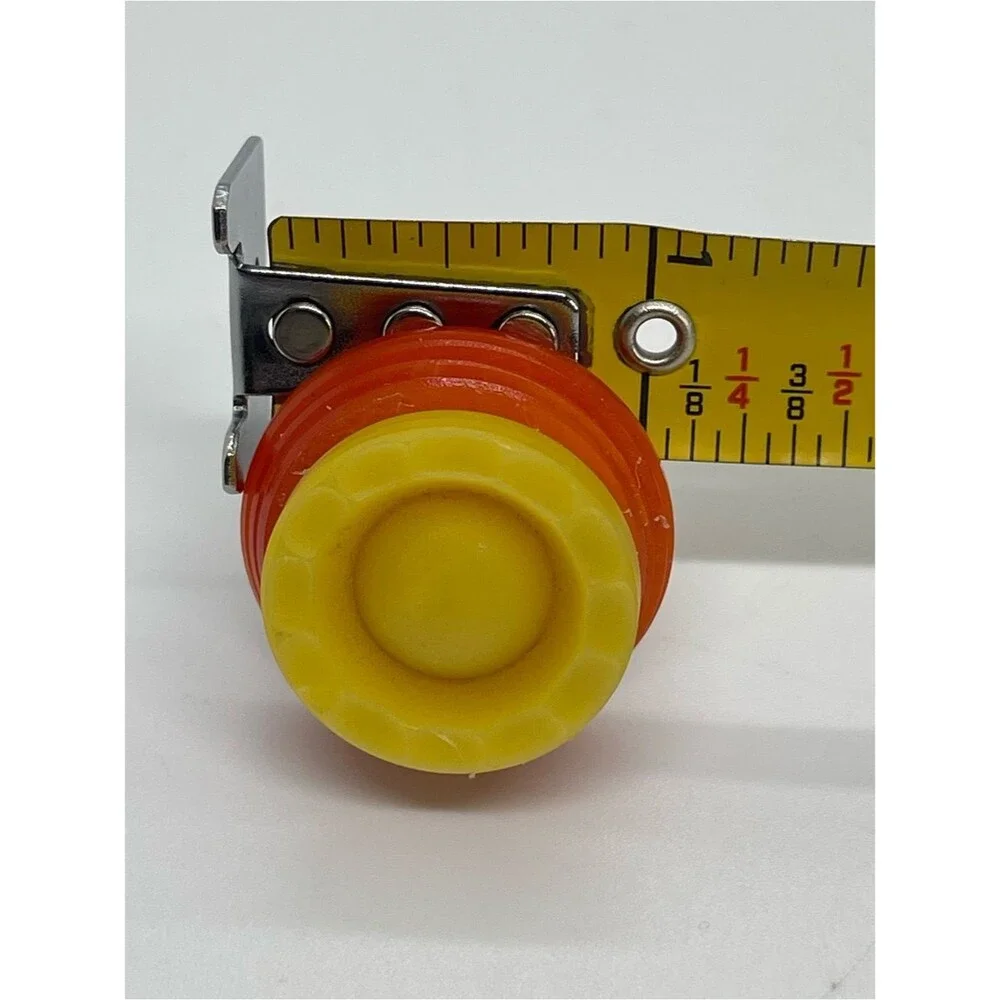 Hand Crafted Orange Yellow Buttons Repurposed Into Ring NWT